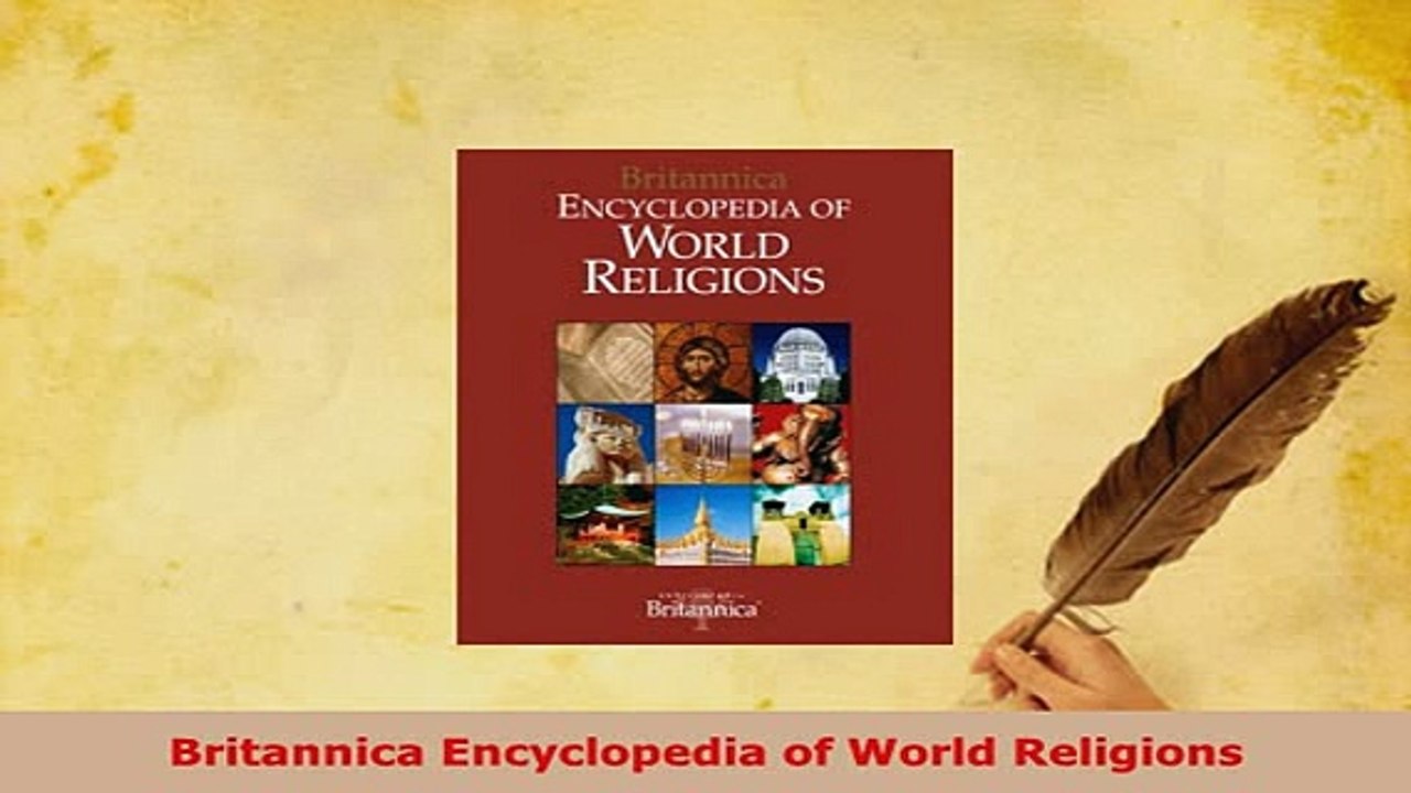 PDF  Britannica Encyclopedia of World Religions Download Online