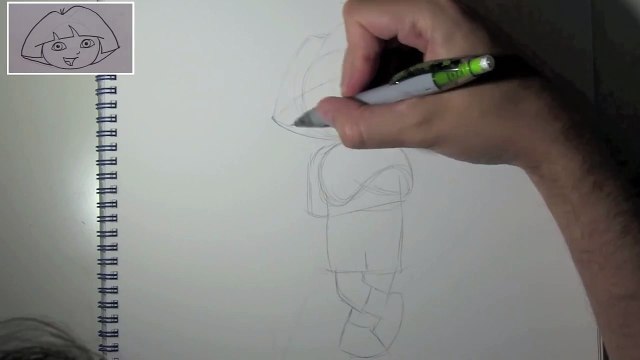 Dessin pour colorier - Comment dessiner Dora l exploratrice - Corp