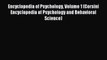 Read Encyclopedia of Psychology Volume 1 (Corsini Encyclopedia of Psychology and Behavioral