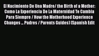 PDF El Nacimiento De Una Madre/ the Birth of a Mother: Como La Experiencia De La Maternidad