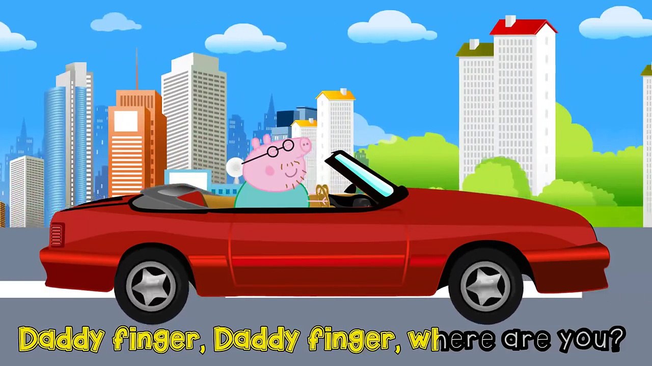 Peppa pig Driving Car Finger Family Nursery Rhymes