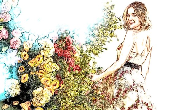 Фоторисовалка Красивые и знаменитые