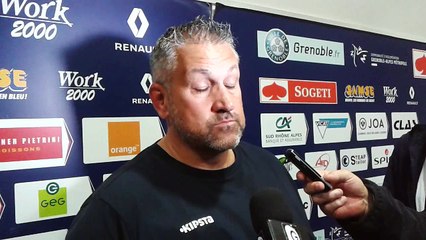 Réaction de Christophe Urios après Grenoble-Castres (28-33)