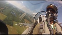 Cockpit View of F 16 Crossing 2 Different US States General Dynamics F 16 Fighting Falcon