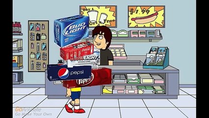 Caillou starts a party and gets grounded