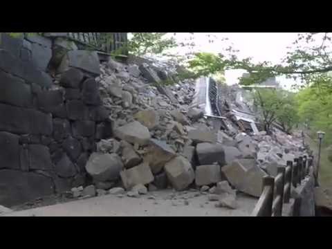 Kumamoto Castle Damaged After Powerful Quakes Hit Kyushu Island