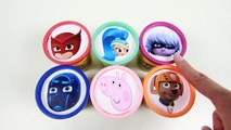Colors and Slime with PJ Masks Peppa Pig Paw Patrol Shimmer and Shine Shopkins Disney Tsum Tsum