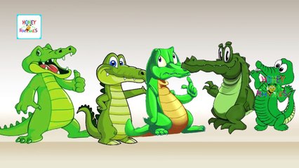 Finger Family | Crocodile Family Nursery Rhyme | Daddy Finger Crocodile Cartoon Songs For Children