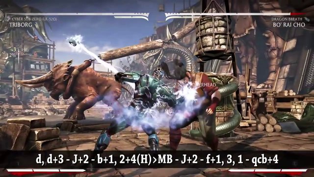 CYBER SUB ZERO COMBO GUIDE (Triborg) Easy to Advanced Mortal Kombat X [HD 60fps]