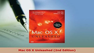 Download  Mac OS X Unleashed 2nd Edition  Read Online