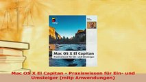 Download  Mac OS X El Capitan  Praxiswissen für Ein und Umsteiger mitp Anwendungen  Read Online