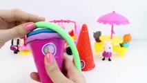 Play Doh Ice Creams Rainbow Ice Cream Peppa Pig Ice Cream Parlor Playset Playdough Toy Videos Part 4