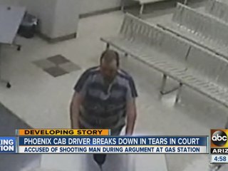 Phoenix cab driver breaks down in tears in court