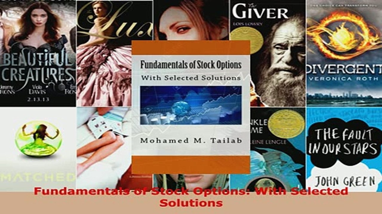 PDF  Fundamentals of Stock Options With Selected Solutions Read Full Ebook