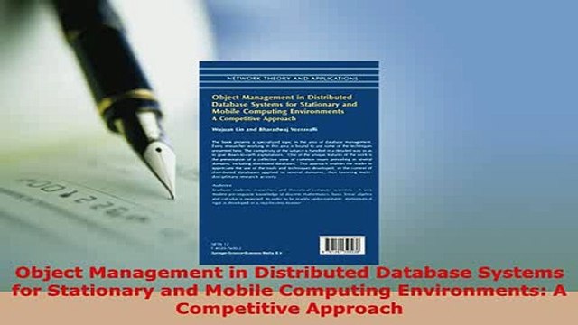 PDF Object Management in Distributed Database Systems for Stationary and Mobile Computing Download Full Ebook