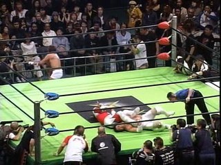 Jushin Thunder Liger & Minoru Tanaka vs. Tsuyoshi Kikuchi & Yoshinobu Kanemaru (4/7/2002)