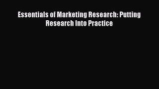 Read Essentials of Marketing Research: Putting Research Into Practice PDF Online