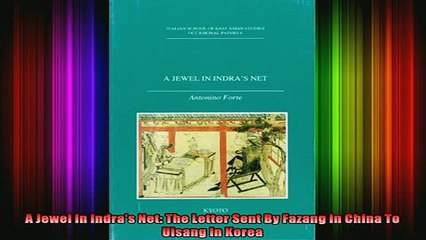 Download  A Jewel In Indras Net The Letter Sent By Fazang In China To Uisang In Korea Full EBook Free