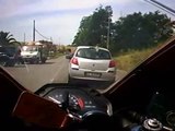 CBR 600 RR Hard Driving on board