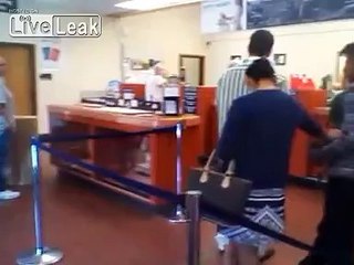 _Give me my box back!_ - Angry man at the post office