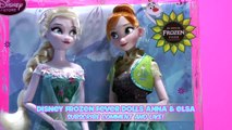 Disney Frozen Fever Dolls Anna and Elsa Toys Unboxing and Review