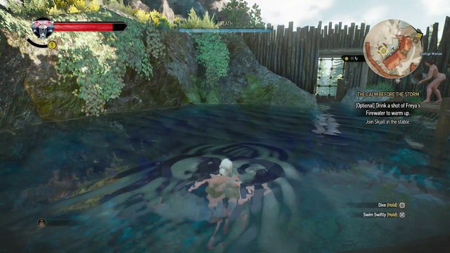 WITCHER 3 DEATH MARCH! WALKTHROUGH 106 -THE CALM BEFORE THE STORM [CIRI NAKED!]