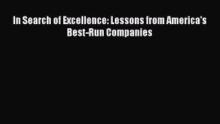 [Read PDF] In Search of Excellence: Lessons from America's Best-Run Companies Download Online