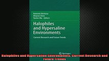 Free PDF Downlaod  Halophiles and Hypersaline Environments Current Research and Future Trends READ ONLINE