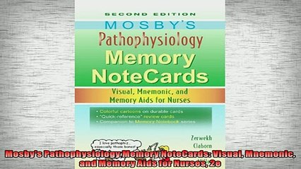 Free PDF Downlaod  Mosbys Pathophysiology Memory NoteCards Visual Mnemonic and Memory Aids for Nurses 2e  DOWNLOAD ONLINE