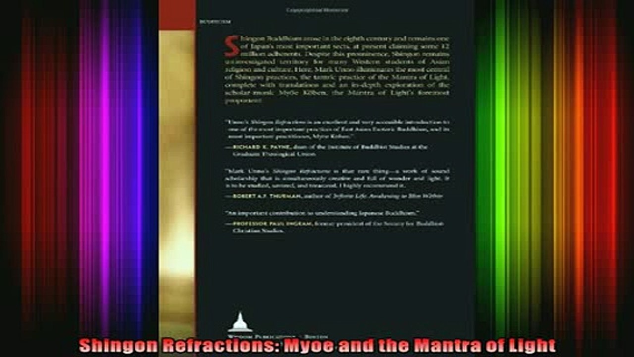 Download  Shingon Refractions Myoe and the Mantra of Light Full EBook Free