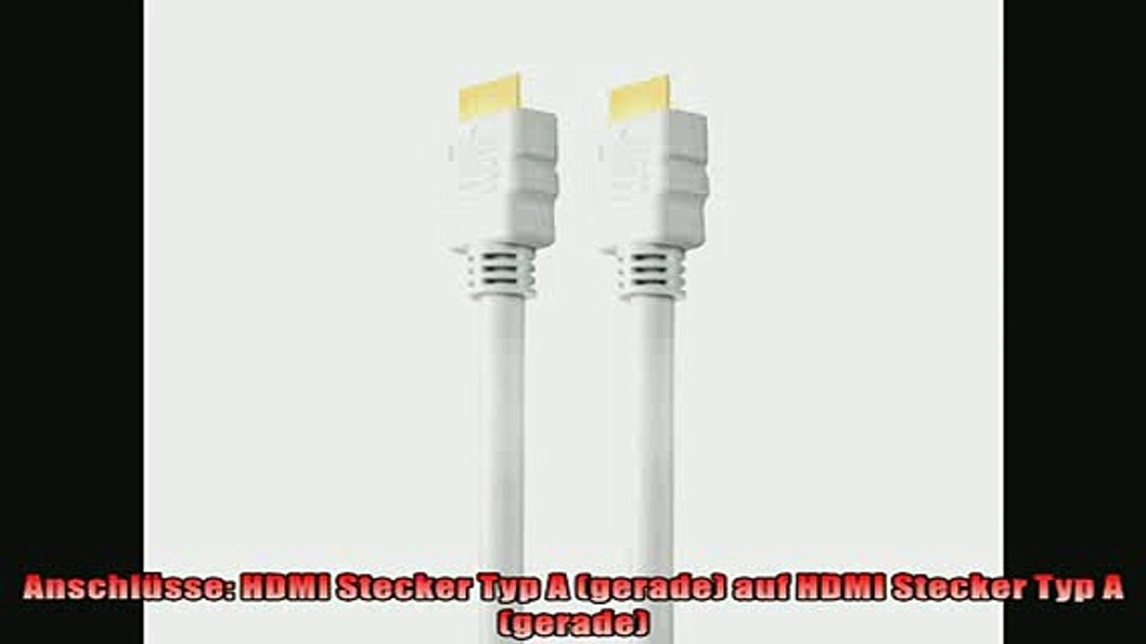 NEUES PRODUKT Zum Kaufen  PerfectHD HDMI Kabel Stecker A Stecker A weiß mit Ethernet  15 Meter  8 Stück