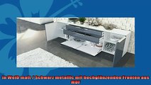 BESTE PRODUKT Zum Kaufen  Sideboard Kommode Triest in Weiß matt  Schwarz metallic Hochglanz
