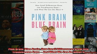 FREE DOWNLOAD  Pink Brain Blue Brain How Small Differences Grow Into Troublesome Gaps  And What We Can  DOWNLOAD ONLINE