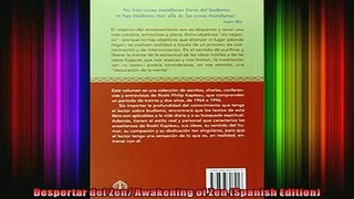 Read  Despertar del Zen Awakening of Zen Spanish Edition  Full EBook