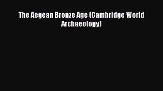 Read The Aegean Bronze Age (Cambridge World Archaeology) Ebook