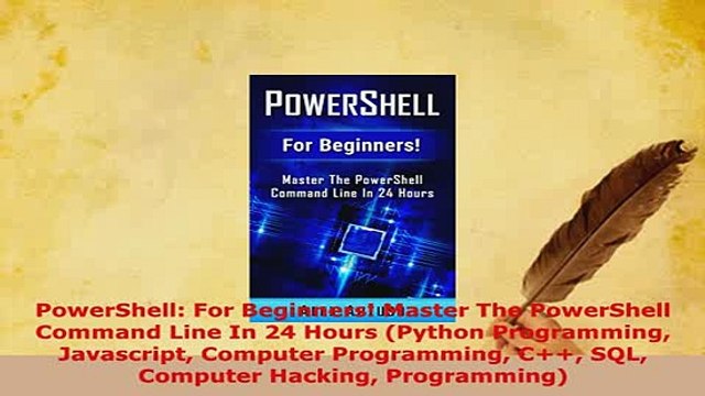 PDF PowerShell For Beginners Master The PowerShell Command Line In 24 Hours Python EBook