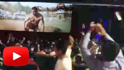 Salman Khan's SULTAN TEASER FANS Go CRAZY In Theatres (VIDEO)