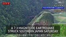 Immense glissement de terrain sur l'île de Kyushu (Japon)