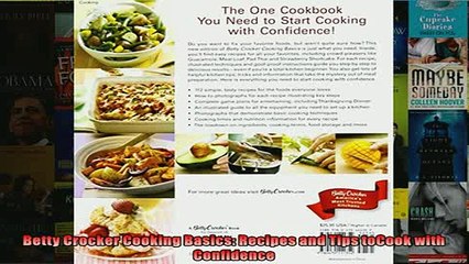 FREE DOWNLOAD  Betty Crocker Cooking Basics Recipes and Tips toCook with Confidence  FREE BOOOK ONLINE