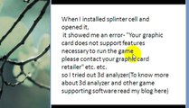 Best 3D Analyzer settings for Splinter Cell 3 chaos theory