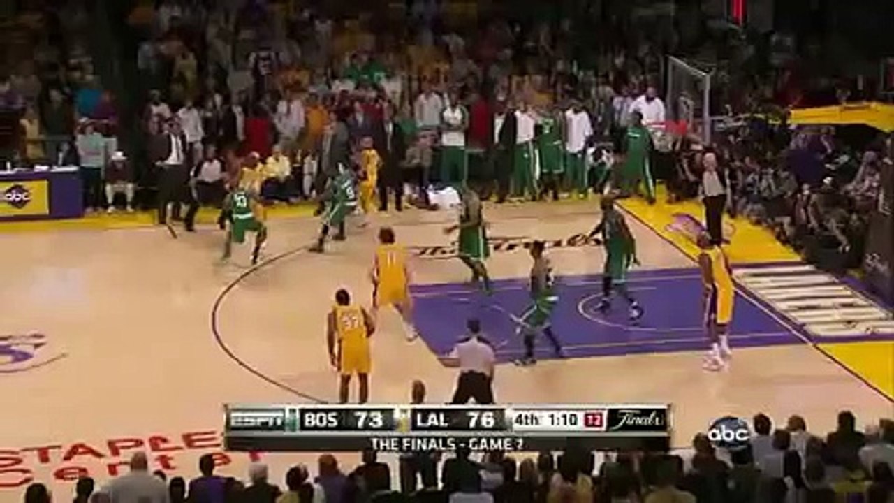 Ron Artest Clutch 3-Pointer - Game 7 (Lakers Vs. Celtics) NBA Finals HD