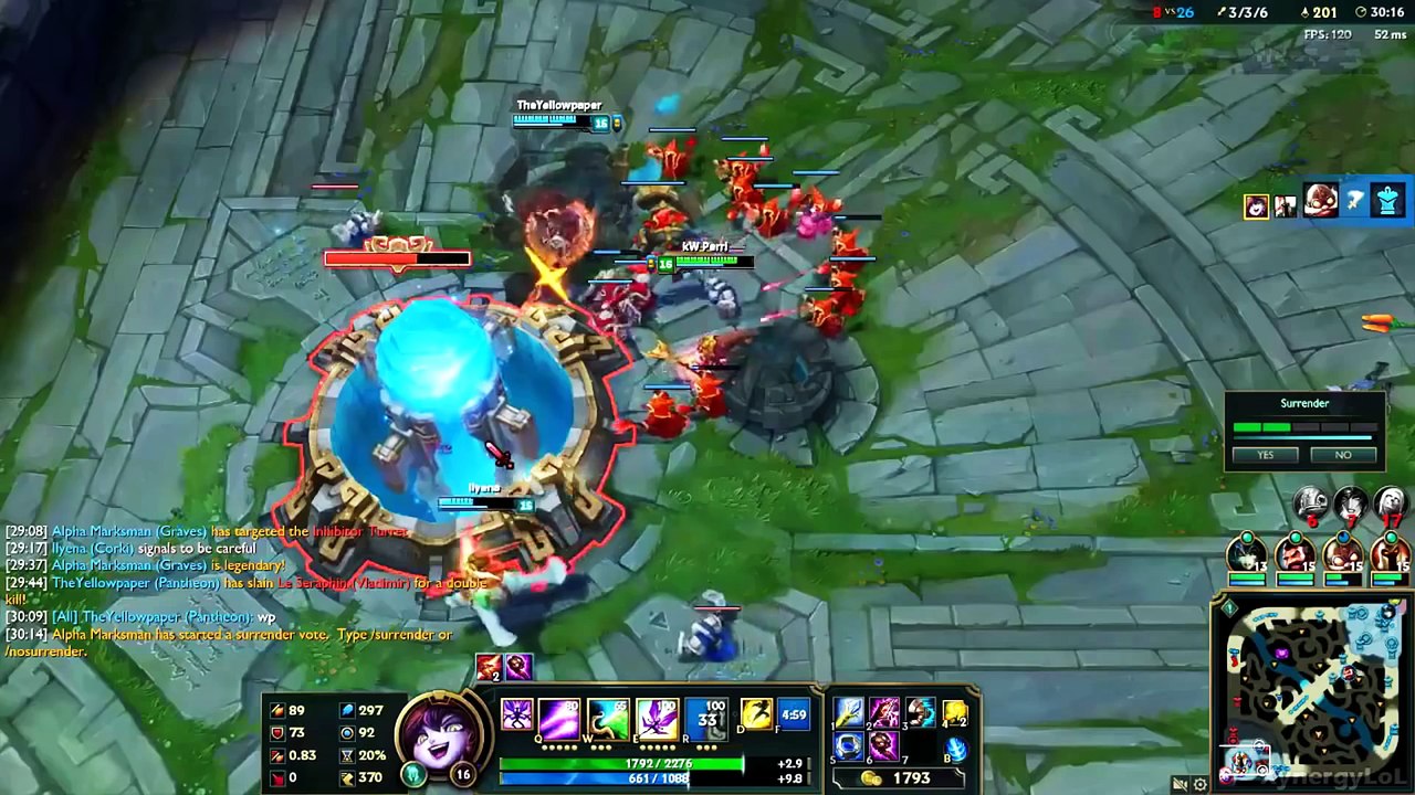 Funny-Fails Compilation - Team Troll Surrender - League of Legends