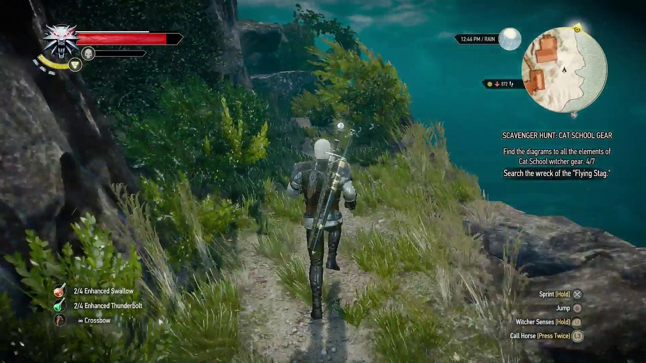 WITCHER 3 DEATH MARCH! WALKTHROUGH 114 - SCAVENGER HUNT CAT SCHOOL GEAR