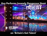 amazing stunt does by this main in Britan Got talent