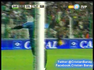 Sarmiento 1 Colon 0 (Martin Perazzo) Torneo Primera Division 2016