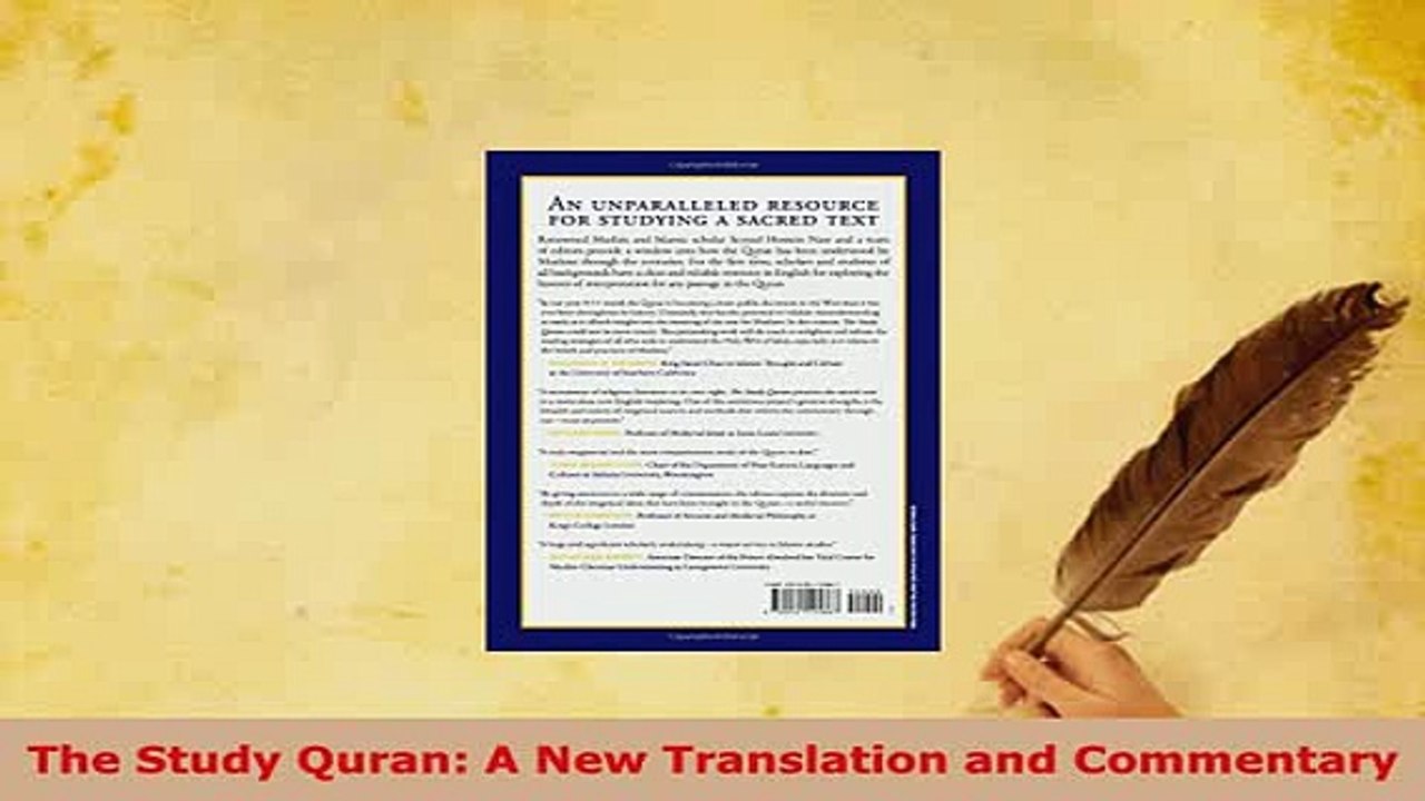 Download  The Study Quran A New Translation and Commentary Free Books
