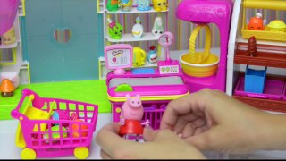 Peppa Pig Video - Peppa and George go Shopkin Shopping 2015 - Kids Toys Story