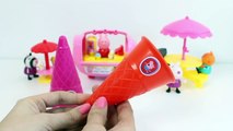 Play Doh Ice Creams Rainbow Ice Cream Peppa Pig Ice Cream Parlor Playset Playdough Toy Videos Part 2