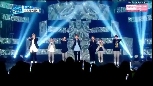 160416 Seventeen cover 'Lion heart' SNSD Music core