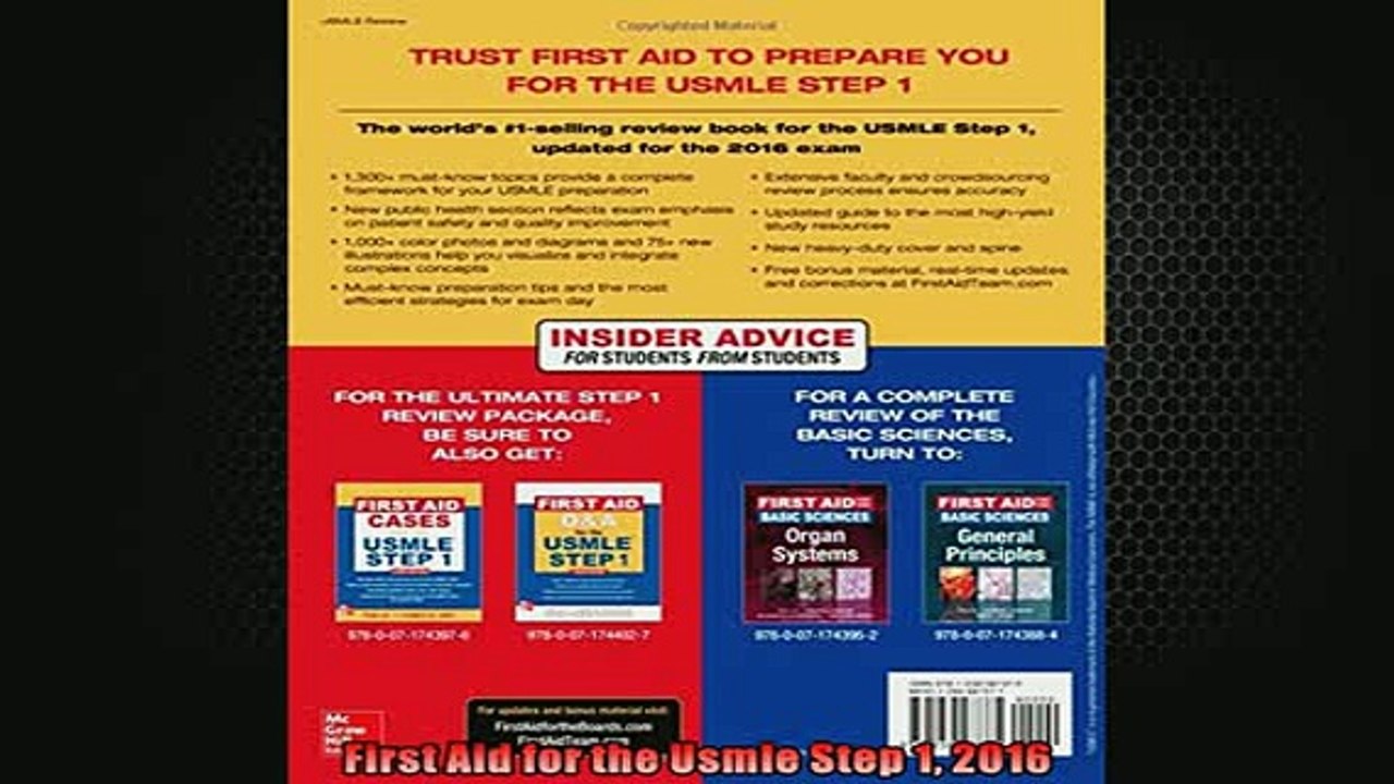 Free PDF Downlaod  First Aid for the Usmle Step 1 2016  DOWNLOAD ONLINE